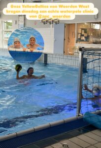 Waterpoloclinic met YellowBellies groot succes!