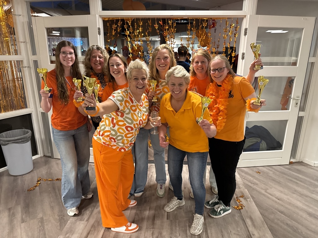 Ook tijdens het eindfeest volgde nog een huldiging